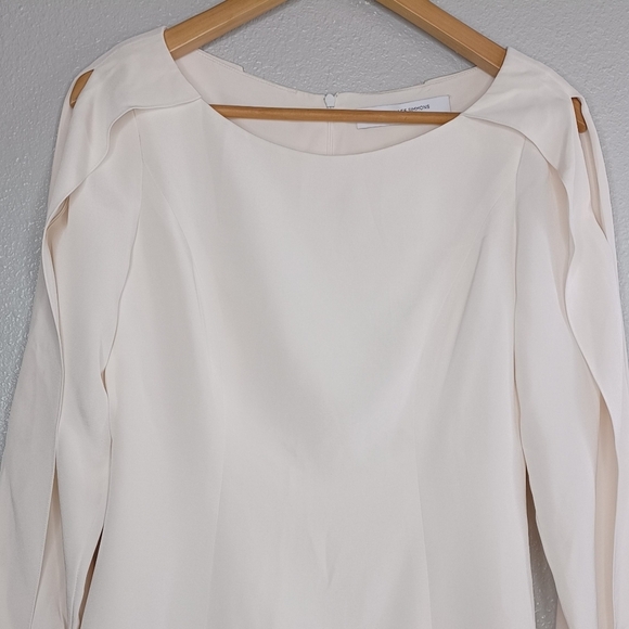 Kimora Lee Simmons Cold Shoulder Silk Blend Blouse - Picture 3 of 15